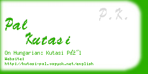 pal kutasi business card